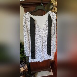 White Sequin Long-Sleeve Women's Top